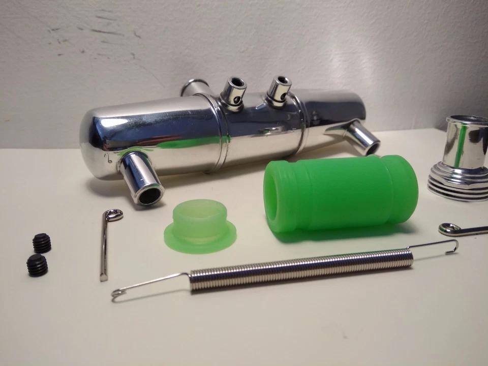 RC Rear Exhaust Pipe For 1/8 Nitro Rc Cars Fits Lrp Picco Novarossi O.S. Reds - Image 2 of 4