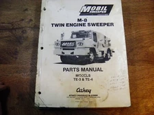 MOBIL M- 8 MODELS TE-3 TE-4 SWEEPER PARTS MANUAL