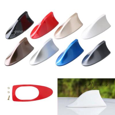 Universal Shark Fin Roof Car Antenna Carbon Fiber Black Radio FM/AM Antena Cover