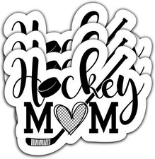  3Pcs Hockey Mom Sticker Decal Decorate Books, Phones, Water