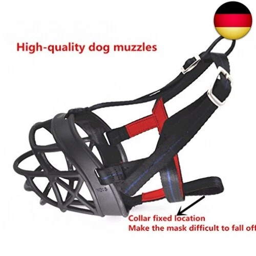 Verstellbarer, atmungsaktiver Maulkorb aus Silikon für Hunde, Sicherheitsmaske - Bild 3 von 7