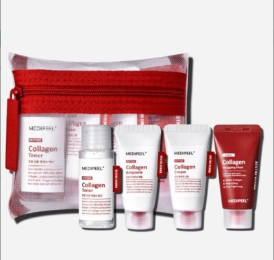 MEDI-PEEL Red Lacto Collagen Skin Care Trial Kit, Korean Cosmetics, KBeauty, Probe