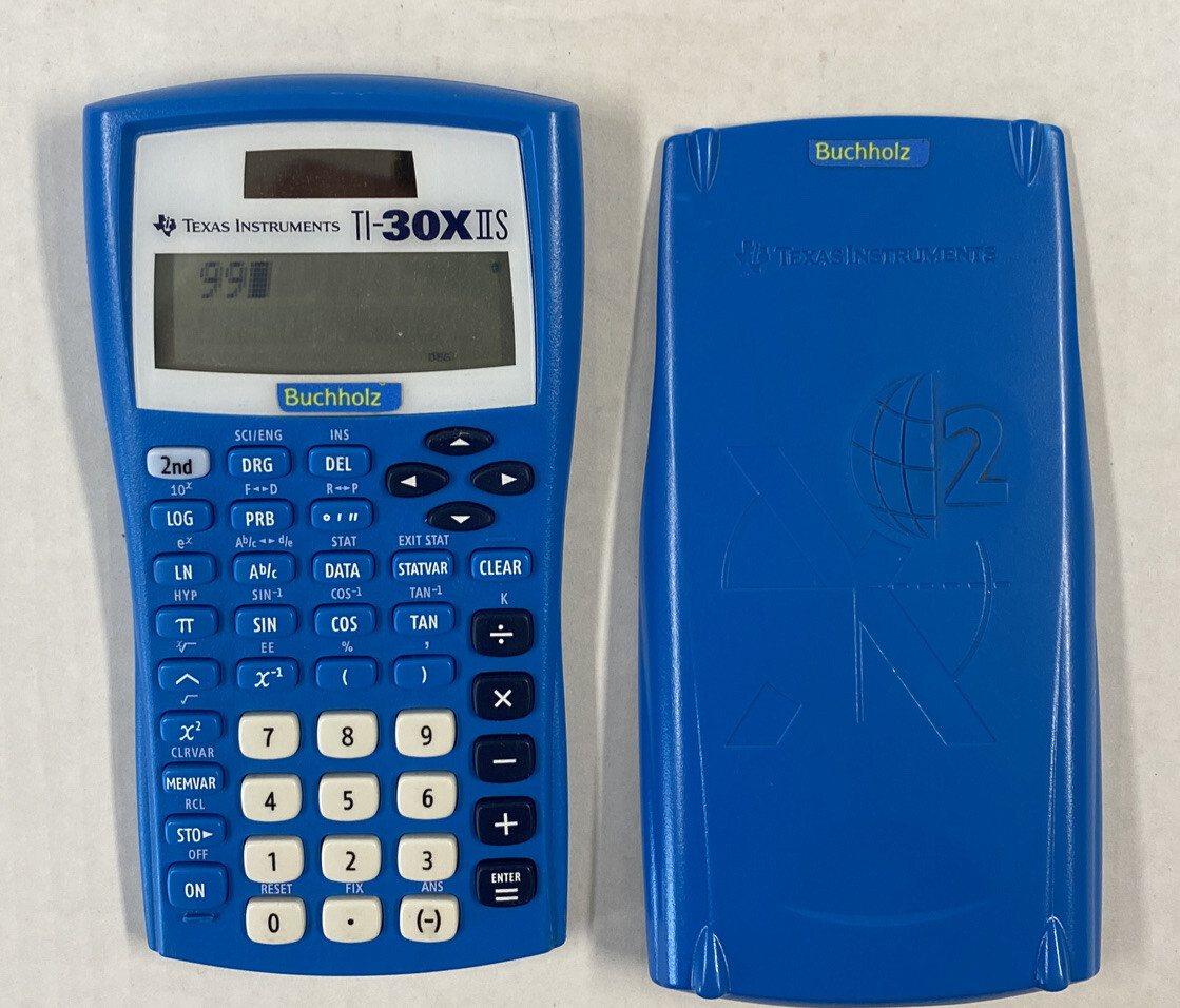 Texas Instruments TI-30X2S Two-Line Scientific Calculator - Battery, Slide Case & Instructions Included