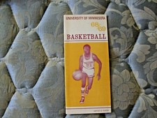 1968-69 MINNESOTA GOPHERS BASKETBALL MEDIA GUIDE Yearbook BILL FITCH 1969 AD