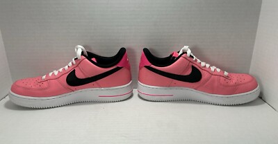 Nike Air AF1 Shoes Pink Gaze Black Swoosh men display picture 3