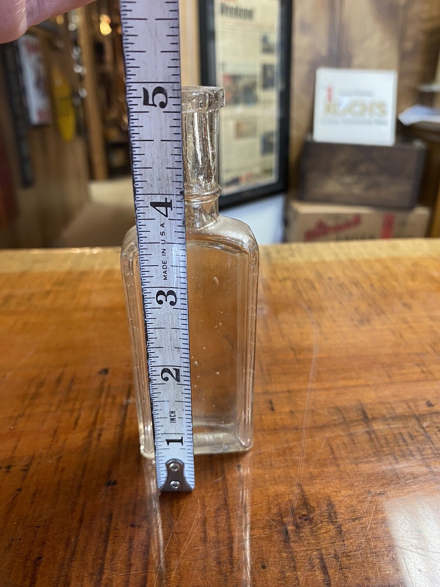 Vintage 1910-1920 Sauer's Extract Clear Glass Bottle Richmond VA