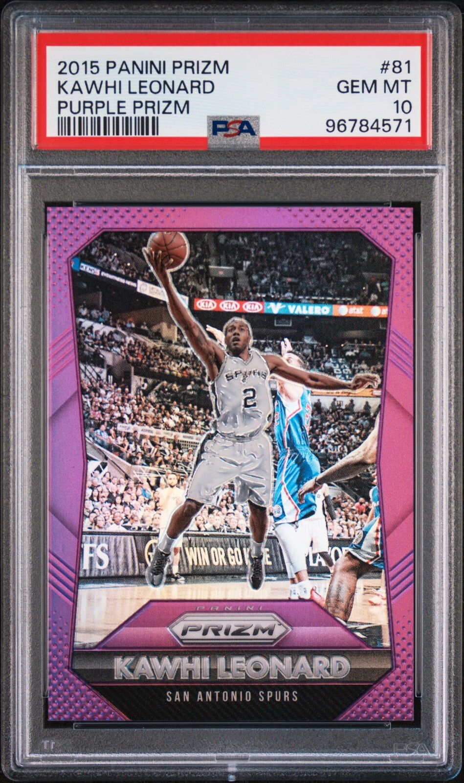 Kawhi Leonard 2015 Purple Prizm /99 PSA 10 #81 POP 4