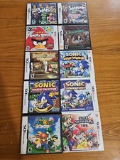 No Games Lot of 10 Nintendo DS 3DS Empty Cases W/Manuals Super Mario Sonic Etc