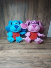 Blues Clues  You Plush Blue and Magenta Valentines Hug Plush Lot