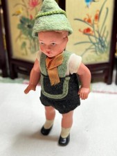 Antique German Doll Celluloid Germany 5" Traditional Clothes