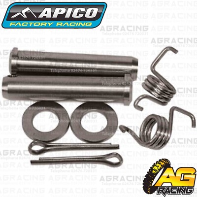 Apico Fußraste Fußrastenstift & Feder Set für Yamaha YZ 125 97-22 YZ 250 1997-2022