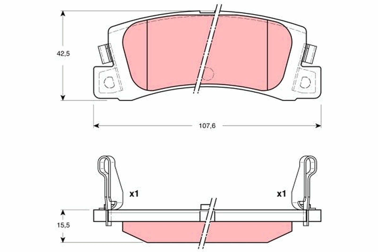 Plaquettes de frein Toyota Avensis Corolla 1.4 2.0 pour l'entretien de votre voiture
