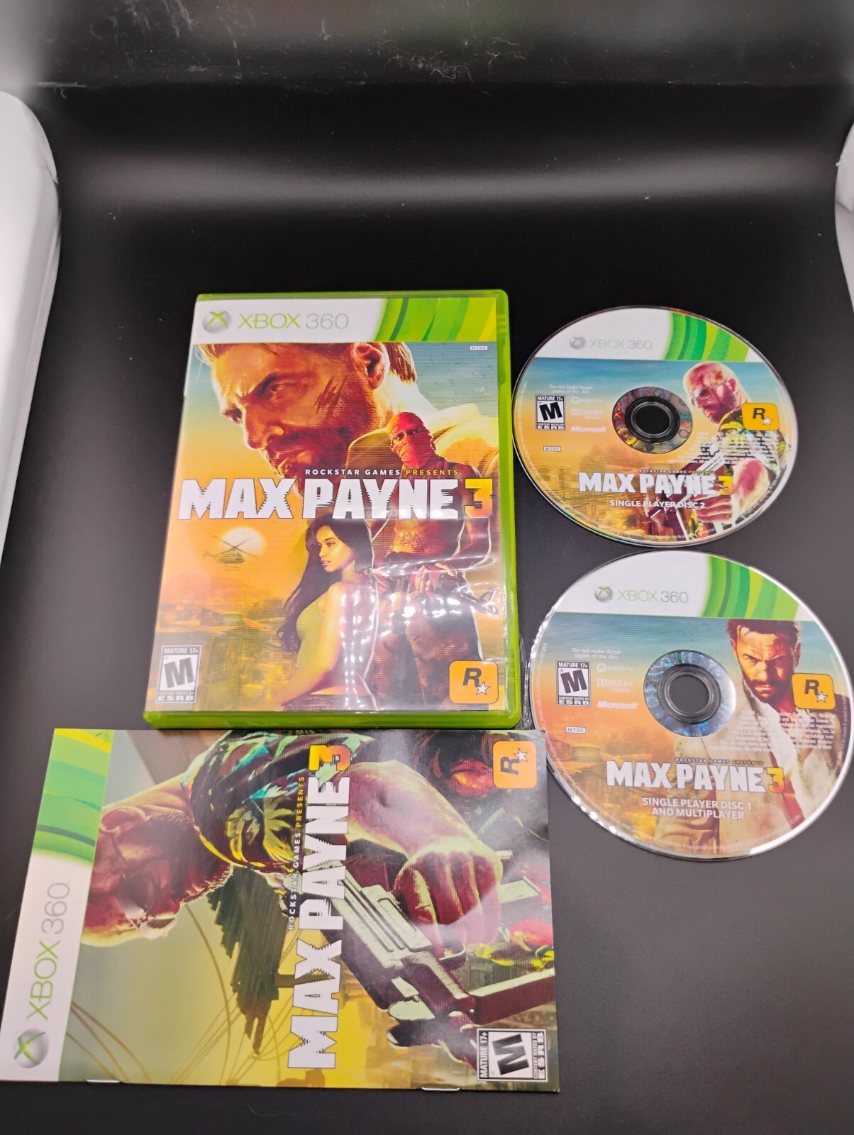 Max Payne 3 for Microsoft XBOX 360 Complete Great Shape