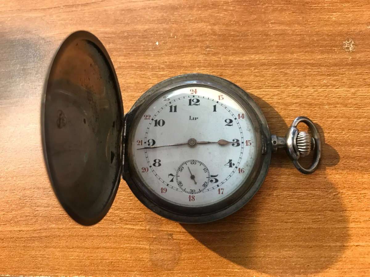 Vintage Pocket watch Lip silver case Niel