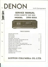 Service manual for Denon DRM-800 A