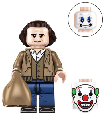 Joker: Folie à Deux Joaquin Phoenix Arthur Fleck Figur 2 Gesichter + Maske