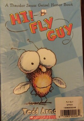 8x LOT- Hi! Fly Guy - Tedd Arnold Scholastic Paperback RARE SEALED 8-Pack fr/shp