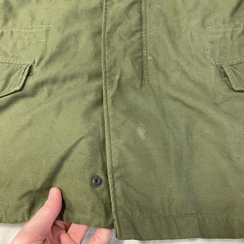 Vintage M-65 Field Jacket Coat Cold Weather OG-107 70s Air Force Military Green - Picture 13 of 21