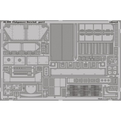 MW22 EDUARD 36099 FLAKPANZER OSTWIND 1/35 PE SET for DRAGON