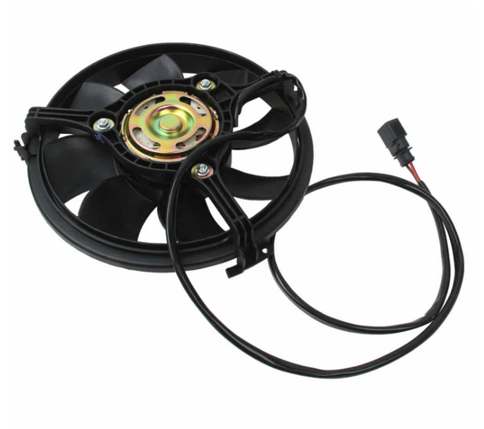 BEHR MAHLE AC Radiador Condensador Ventilador de Enfriamiento Auxiliar para Audi para VW Enchufe Ovalado Foto 2 de 4