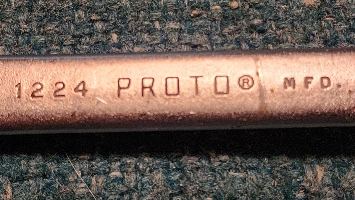Vintage Proto Professional USA 1224 Combination Wrench 3/4