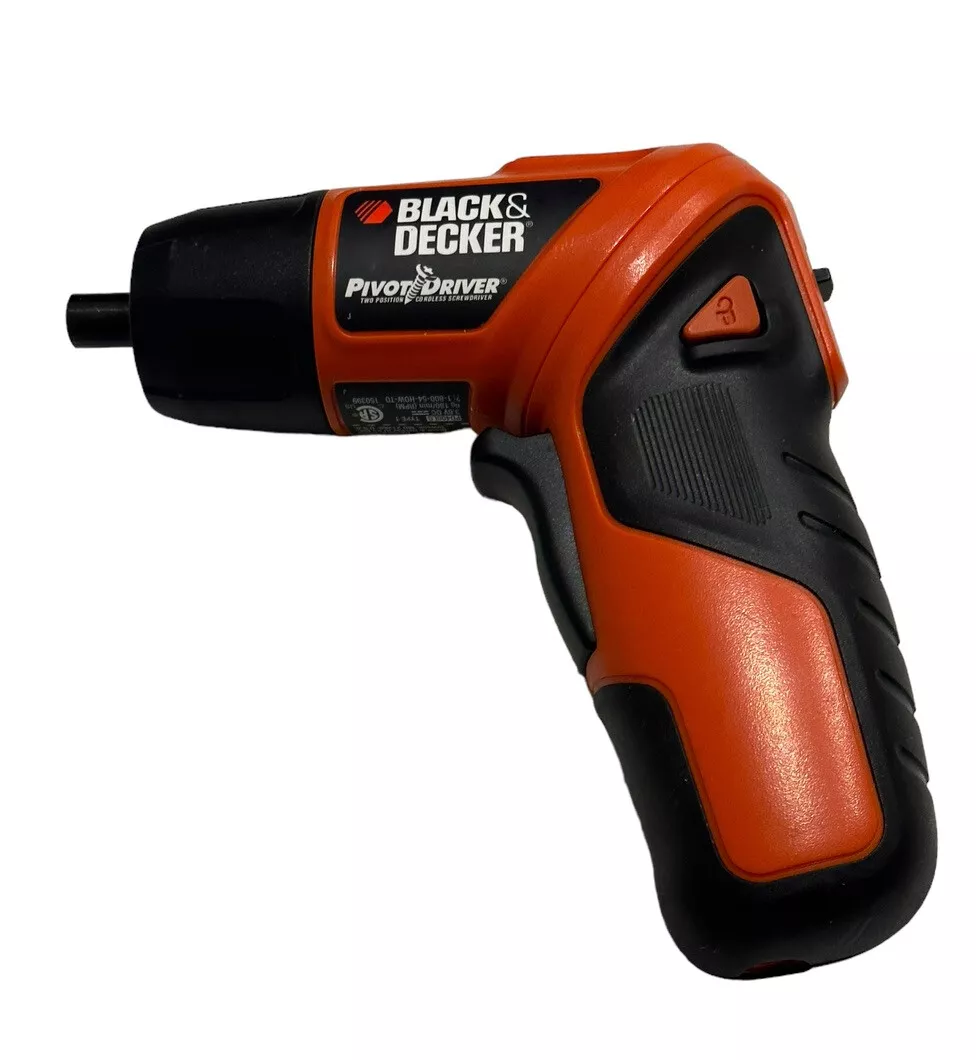 Black Decker 3.6V Cordless Screwdriver 2 Position PD400LG Type1 Bare Tool EUC