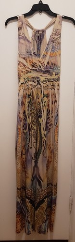 Fresh Of LA ärmelloses Bohemian Maxikleid Damen Größe Small