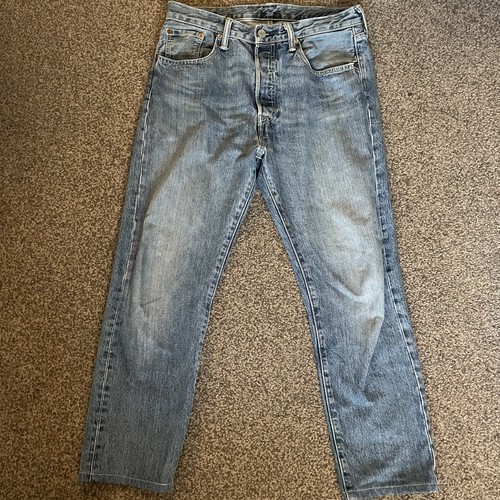 LEVI'S 501 CT Jeans Blue Regular Tapered W32 L taken up 26