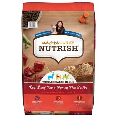 Rachael Ray Nutrish Real Beef, Pea, & Brown Rice Recipe Dry Dog Food 40-lb bag