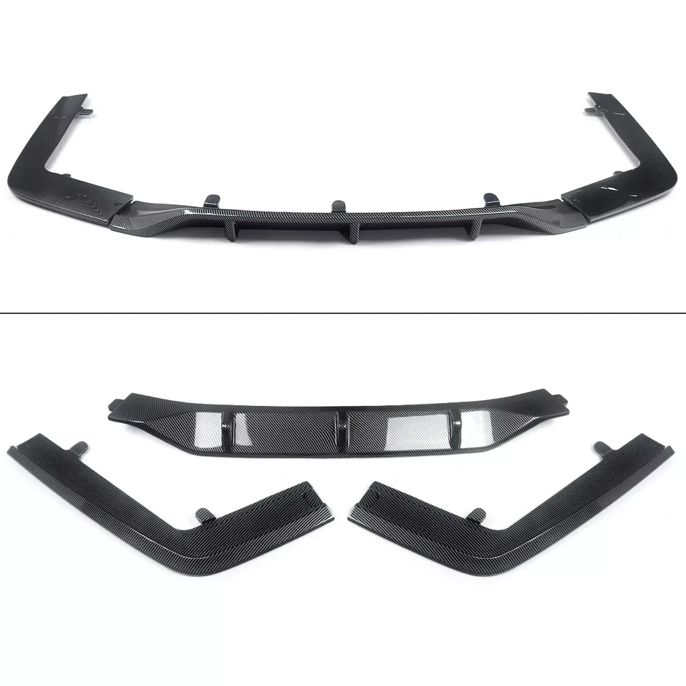 适用于宝马 G11 G12 7 系列 19-22 碳纤维后保险杠扩散器带转角围裙 — 第 4/4 张图片