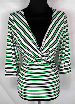 Roccobarocco Woman Elegant Striped T-Shirt Size S - 42