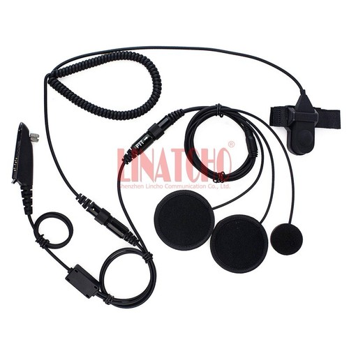 Finger PTT For Motorola PRO5350 PRO5450 GP328 338 Two Way Radio Headset Helmet - Picture 6 of 11