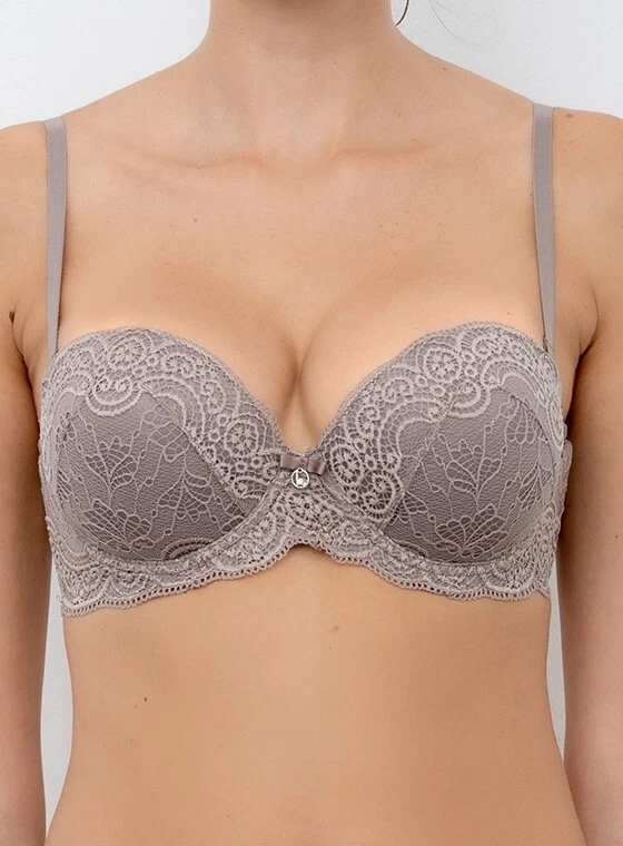 Lormar Padded Bra +2 Sizes In Lace Art. Formedauble Extra Pizzo Fasc