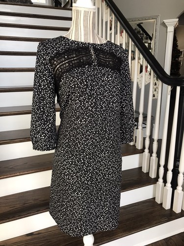 Ann Taylor Women's Black White Shirt 