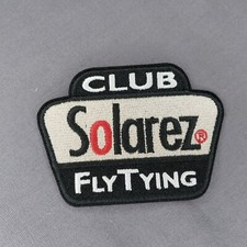 Solarez Club Fly Tying Fishing Brand 2.5" x 3.5" Advertising Patch