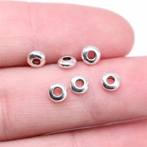 1000 Pcs Tibetan Silver Spacer Loose Beads 5x5x2MM DIY Jewelry Making C14832 - Picture 3 of 3