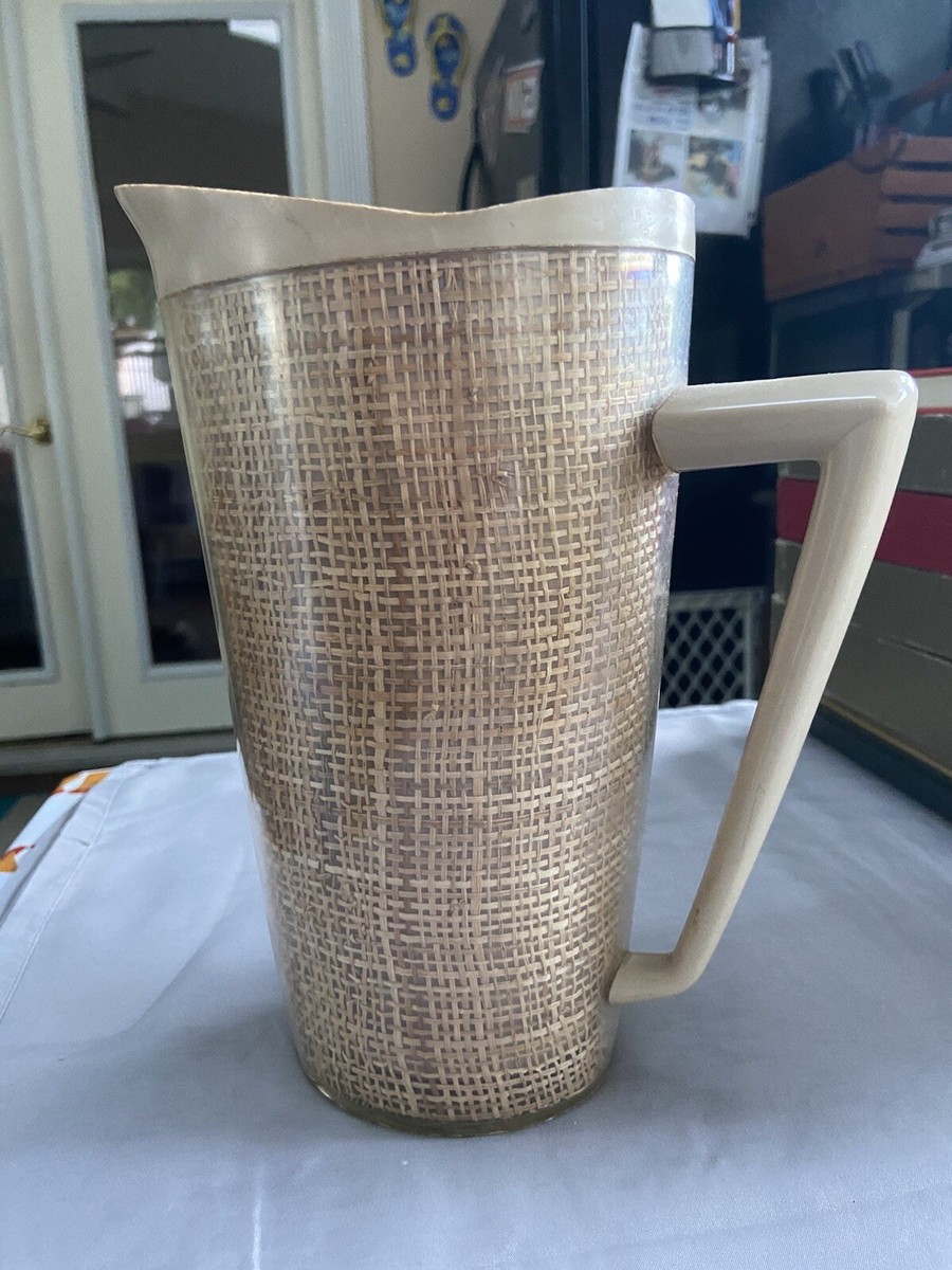 Set 9 Vintage Raffiaware Thermo 7 Mugs & Pitcher | eBay