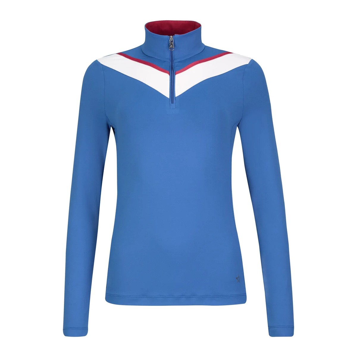 Lohla Sport MIchelle Riviera Blue 1/4 Zip Golf top Ladies XS or