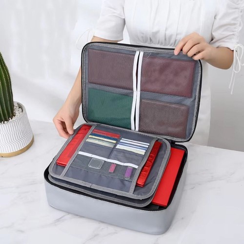 Document Storage Bag, Card Bag, Large Capacity Archive Bag, Passport Storage Bag - Picture 7 of 14