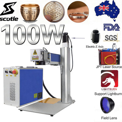 Scotle JPT 100W Mopa AutoFocus Metal Engraver MarkerFiber Laser Marking Machine
