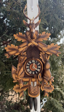 Vintage Regula German Hunter Theme Cuckoo Wal...