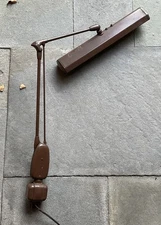 Mid Century Industrial Dazor Floating Lamp UL-2124-16 Machine Age Drafting Light