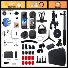 Insta360 Camera Accessories Kit - Magnetic Mount, Tripod, Selfie Stick More