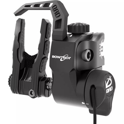 Qad Arrow Ultrarest Integrate Mx2 Bowtech Black Aluminum Left Hand - UBMX2BK-L