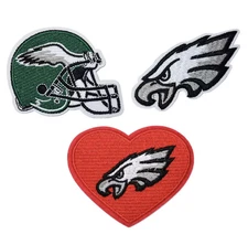 Philadelphia Eagles Football NFL Patches, Iron or Sew On