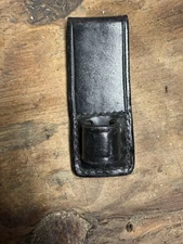 Vintage Don Hume Leather Flashlight Holster Black Leather