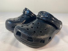 Crocs Classic Clogs Youth Child Toddler Black Slip On - C 9
