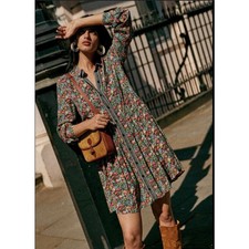 Sezane S Leana Jacquar Mini Dress