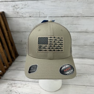 Columbia Sportswear PHG Tan Hat Mesh back High Crown Fish Fly S/M NWT