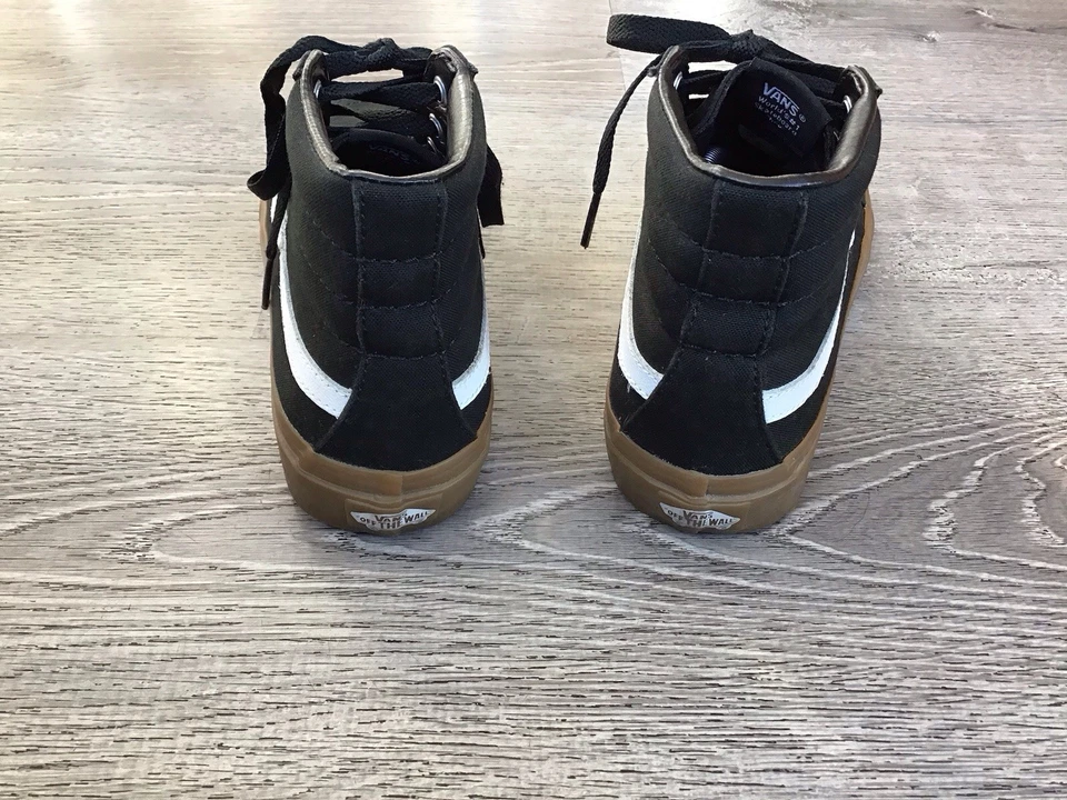 Vans Sk8-Hi Black White Gum Canvas Size Mens Size 7.5 Womens 9 Sneakers Shoes - Image 3 of 4